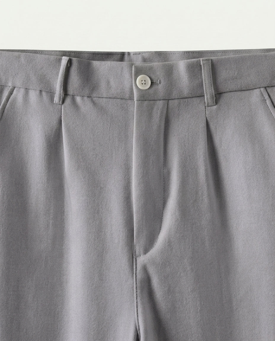 Men's Straight Leg Chino Trousers - Grey