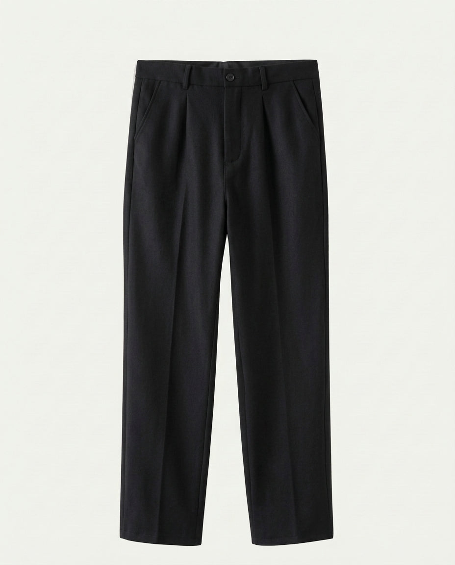 Men's Straight Leg Chino Trousers - Black