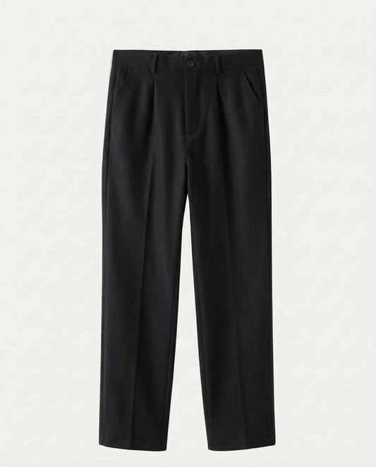 Men's Straight Leg Chino Trousers - Black