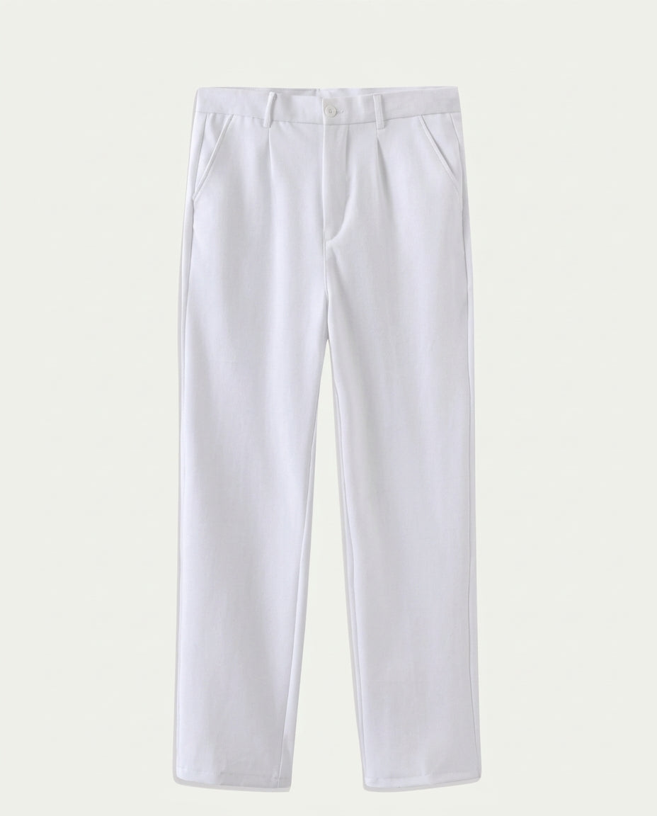 Men's Straight Leg Chino Trousers - White