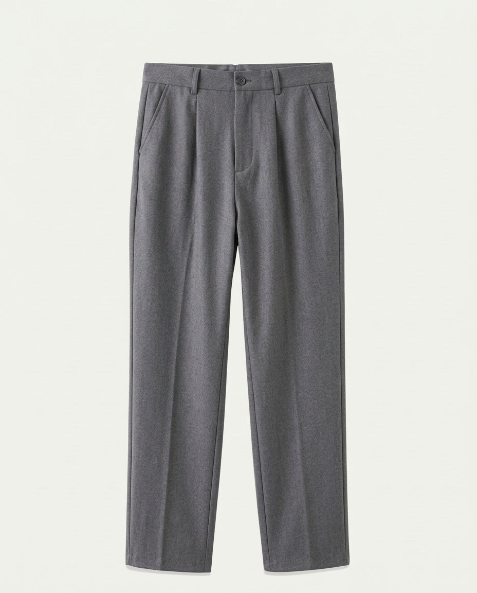Men's Straight Leg Chino Trousers - Grey
