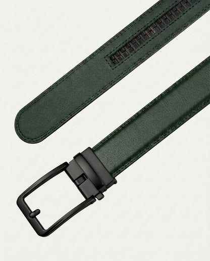 Men's Ratchet Belt - No Holes, Automatic Buckle - Green