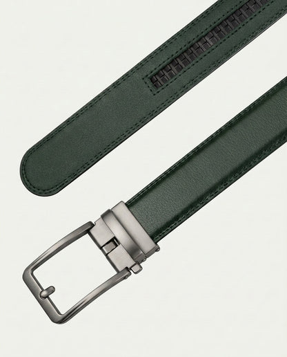 Men's Ratchet Belt - No Holes, Automatic Buckle - Green