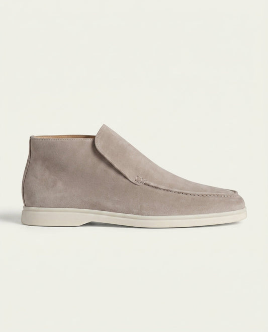 Men's Suede High Top Loafers - Taupe
