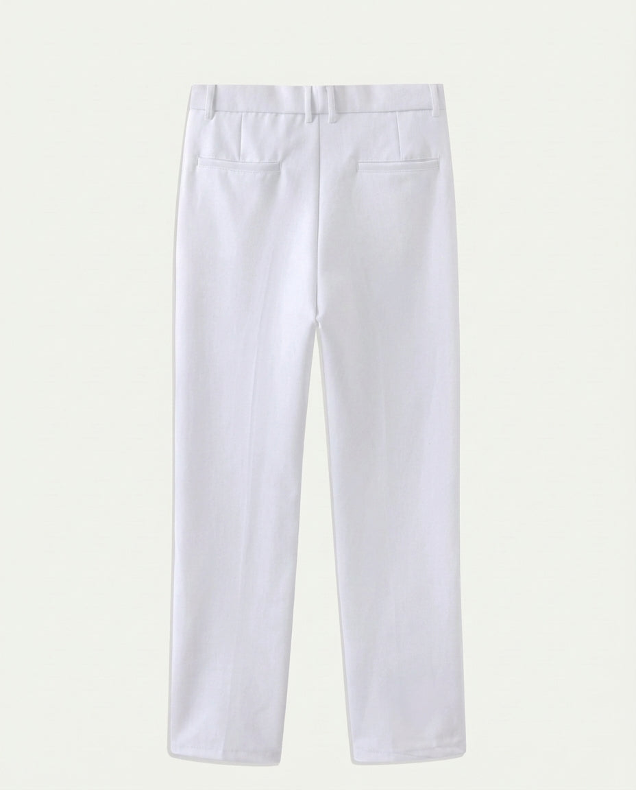 Men's Straight Leg Chino Trousers - White