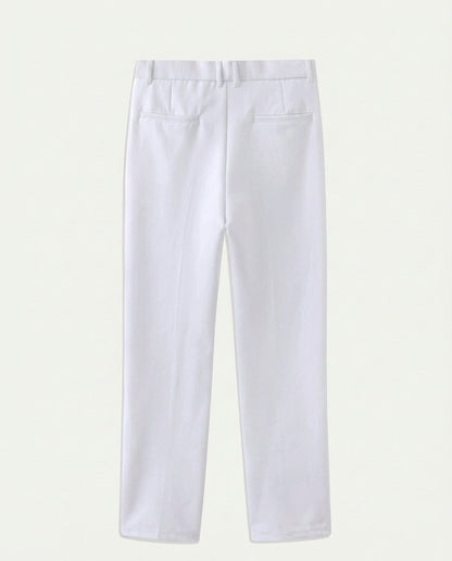 Men's Straight Leg Chino Trousers - White
