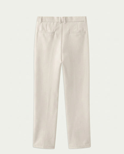 Men's Straight Leg Chino Trousers - Beige