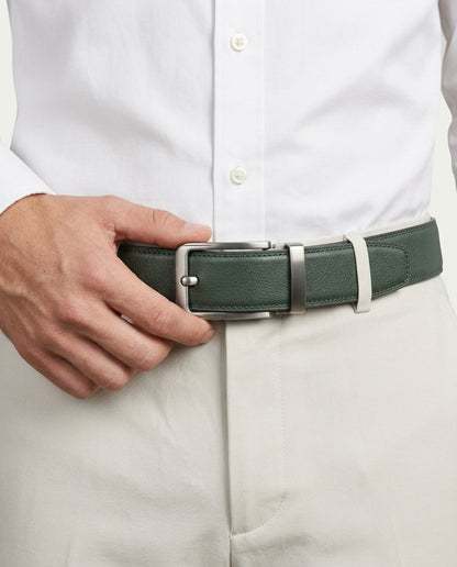 Men's Ratchet Belt - No Holes, Automatic Buckle - Green