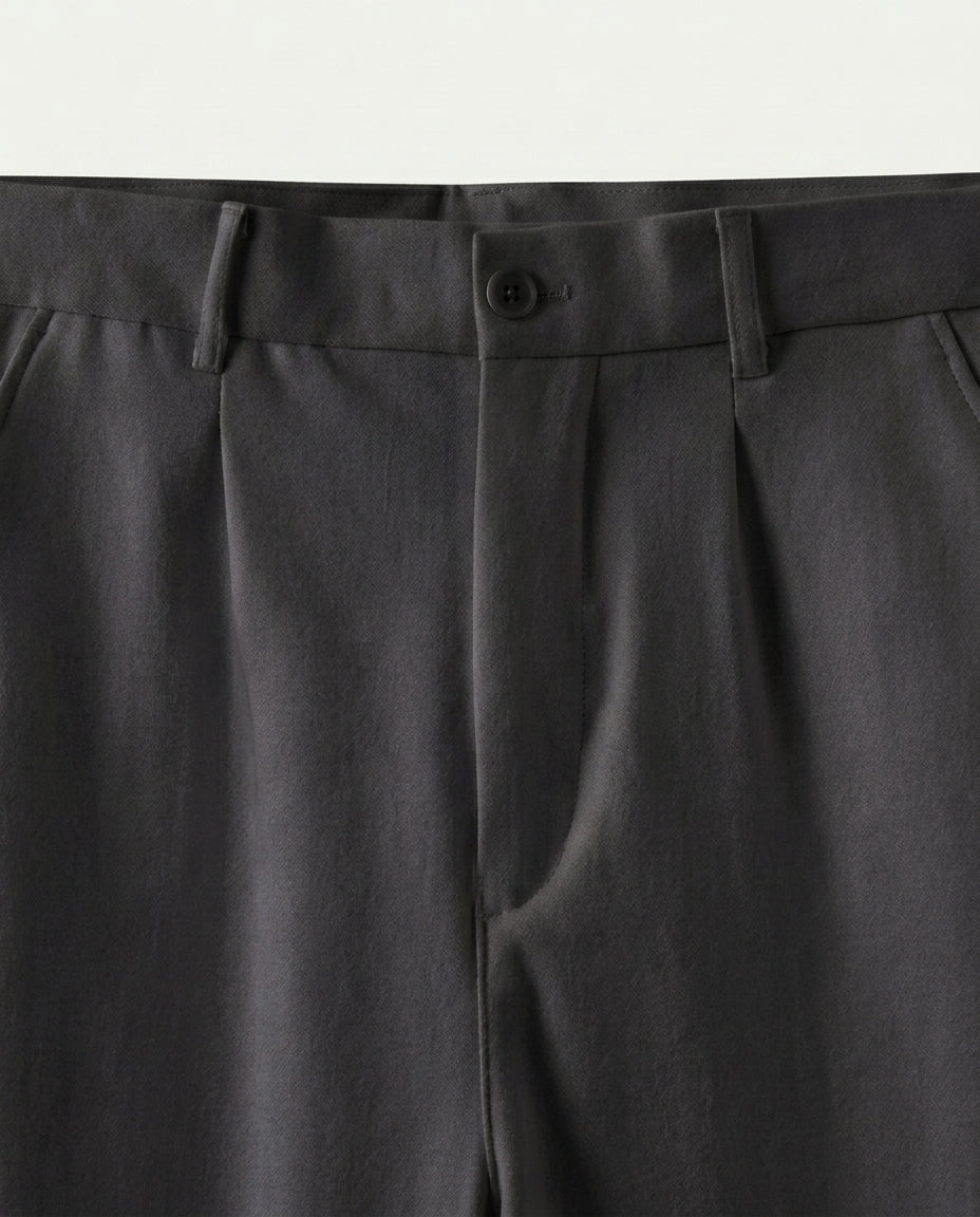 Men's Straight Leg Chino Trousers - Black