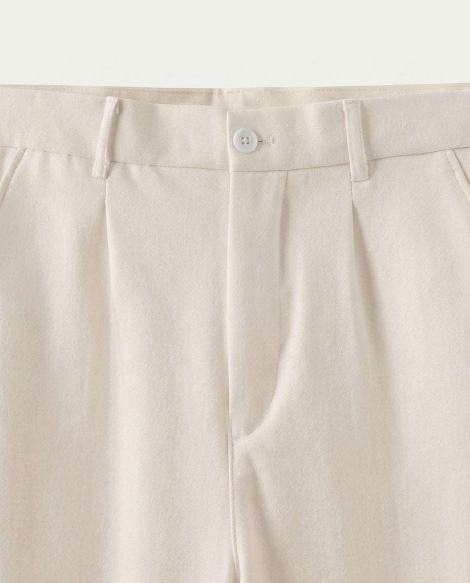 Men's Straight Leg Chino Trousers - Beige