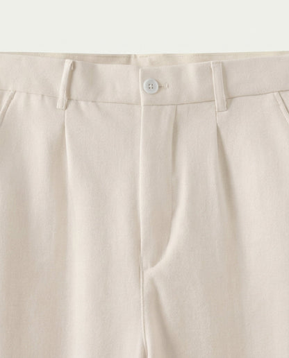 Men's Straight Leg Chino Trousers - Beige