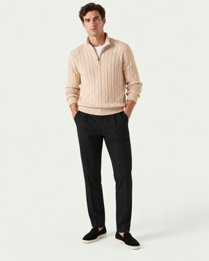 Men's Straight Leg Chino Trousers - Black