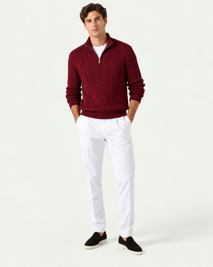 Men's Straight Leg Chino Trousers - White
